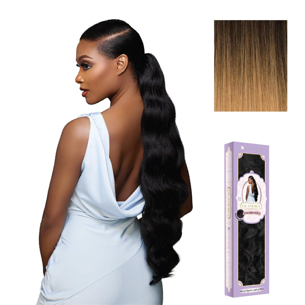 Sensationnel Glamora Glam Updo Hairextension-Unit 6,T2/27