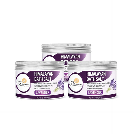 Skincare Sunday Himalayan Bath Salts - Pack of 3 - Infused with Minerals and Essential Oils - Invigorate - Exfoliate - Moisturize - Detoxify - Cleanse Beauty and Personal Care SKINCARE SUNDAY