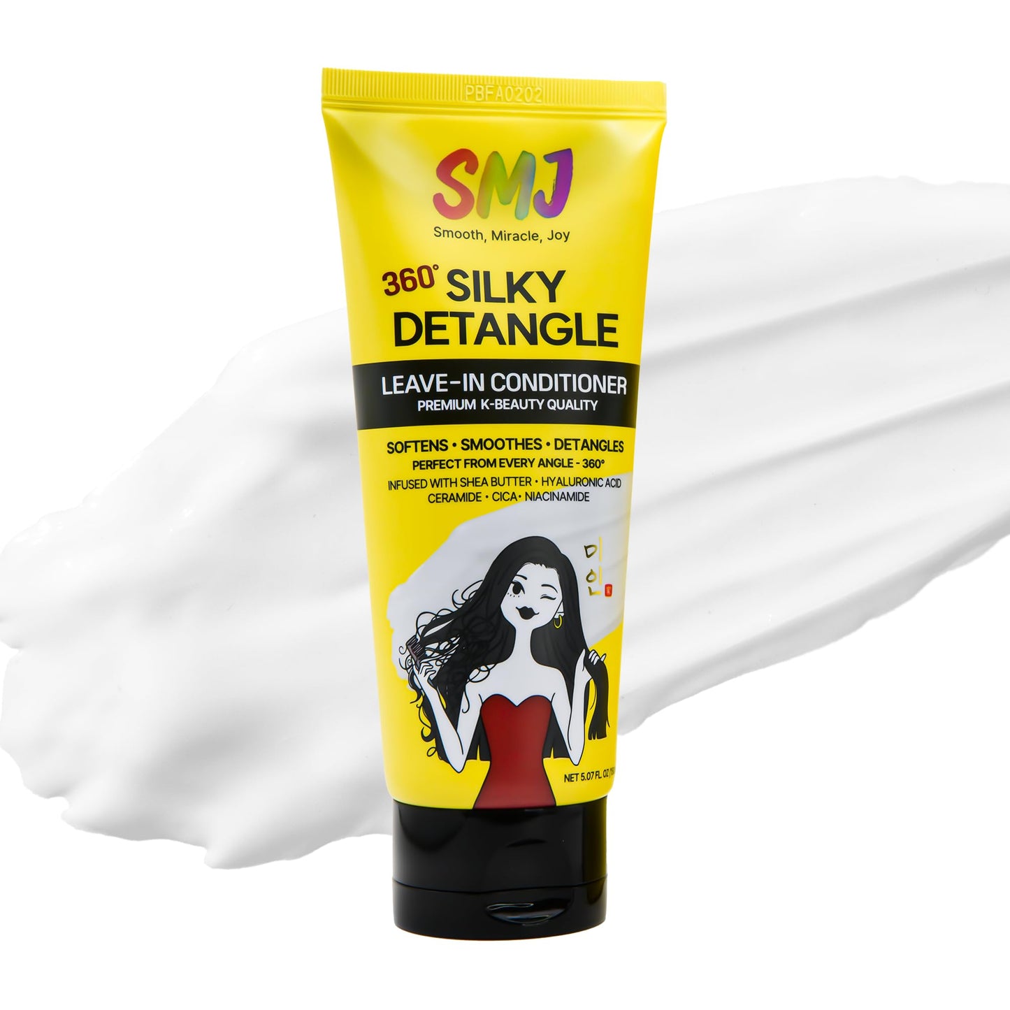 SMJ 360° SILKY DETANGLE LEAVE-IN CONDITIONER - Easy Slip & Detangling | Moisture & Frizz Control | For Braids, Natural & Synthetic Hair | Lightweight Beauty & Personal Care SMJ