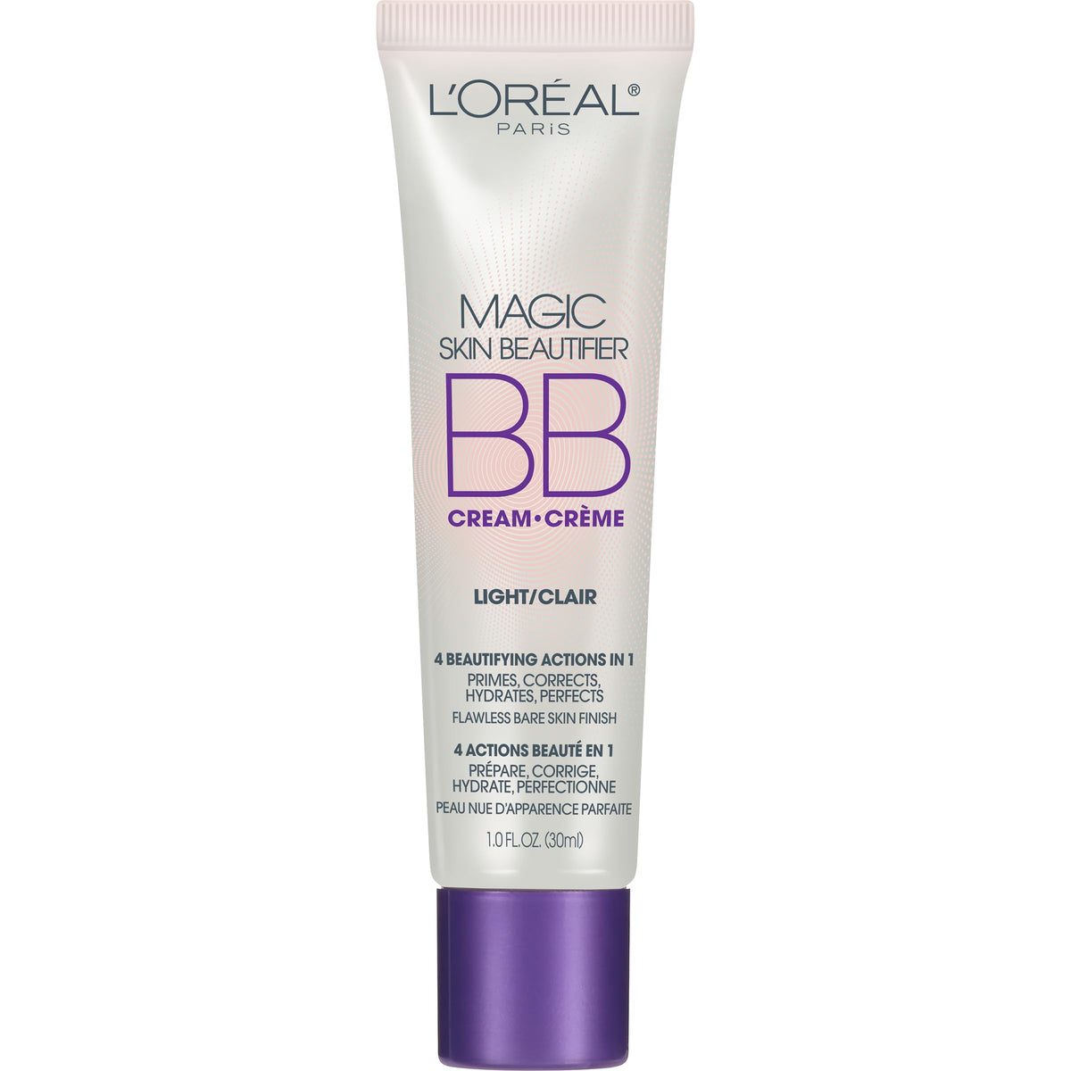 L'Oréal Paris Magic BB Cream, Hydrating Skin Beautifier & Color Changing Foundation, Light Coverage, Light, 1 fl oz.