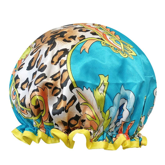 allydrew Wild Side Reusable Women's Waterproof Shower Caps for Long Hair, Wild Floral Beauty and Personal Care allydrew