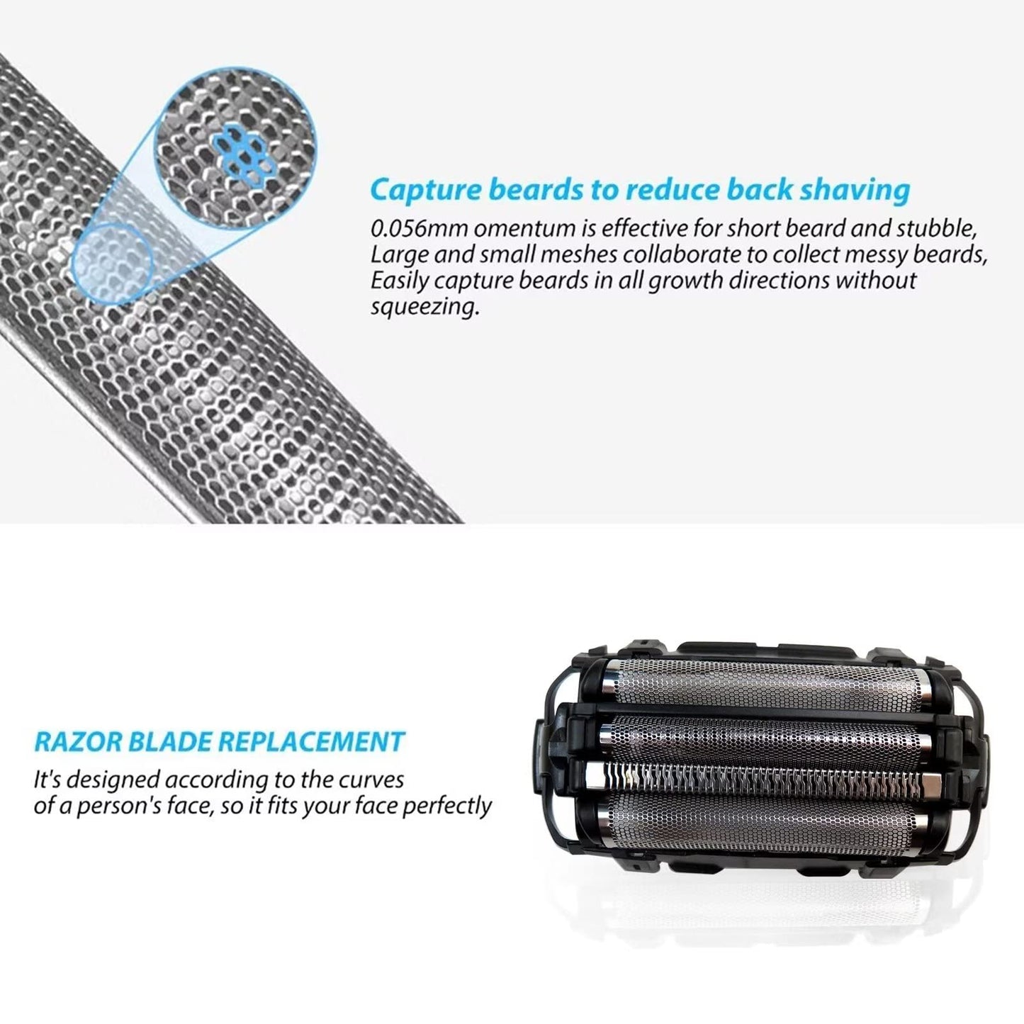 Original Craft WES9025PC Shaver Replacement Outer Foil and Inner Blade Set for Panasonic, Compatible with A-RC4 4-Blade Shaver ES-LA63AA, ES-LA63-S Beauty and Personal Care USonline911