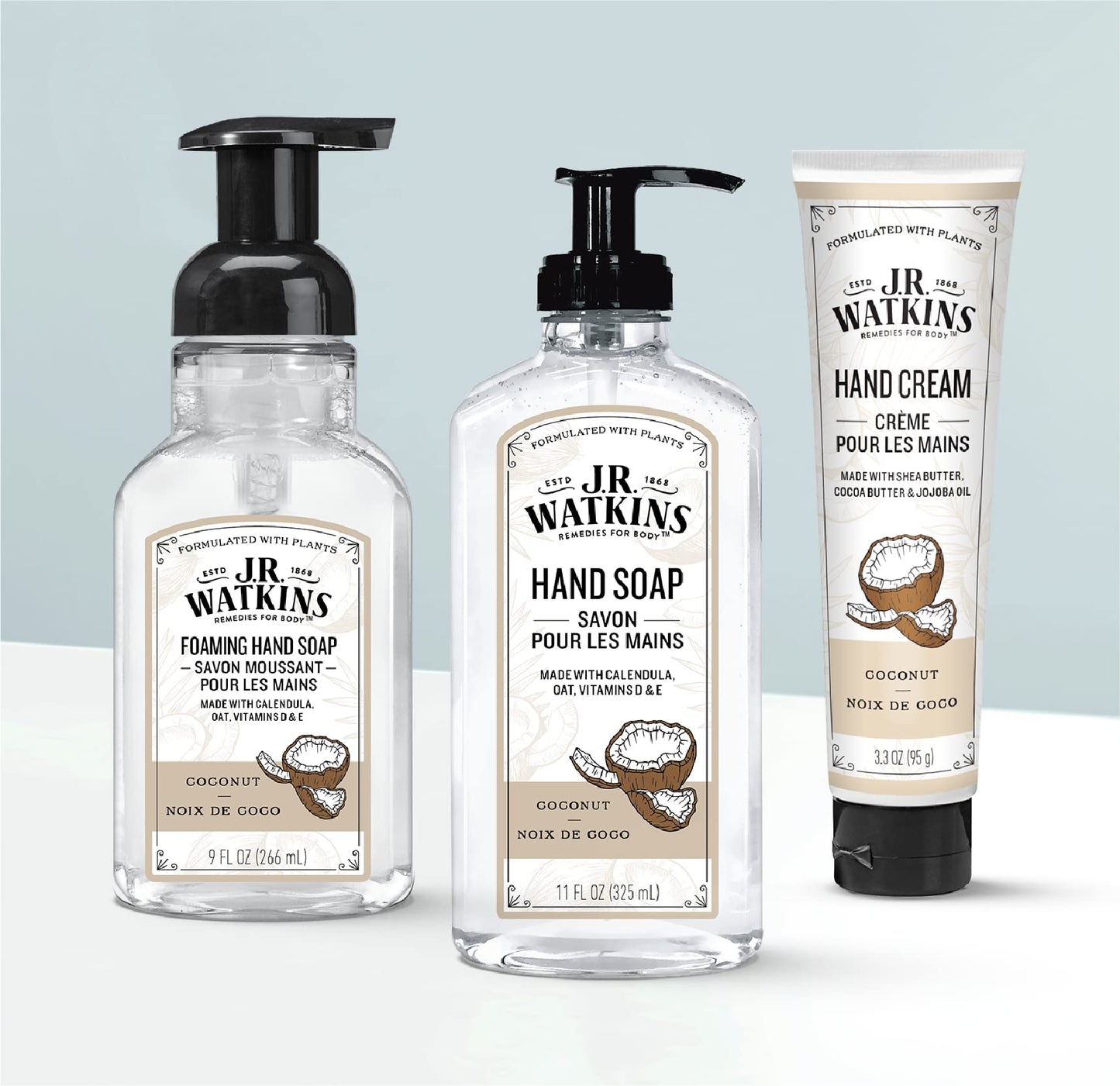 Hand Soap, Foaming, 9 fl oz, Coconut Coconut Beauty & Personal Care J.R. Watkins