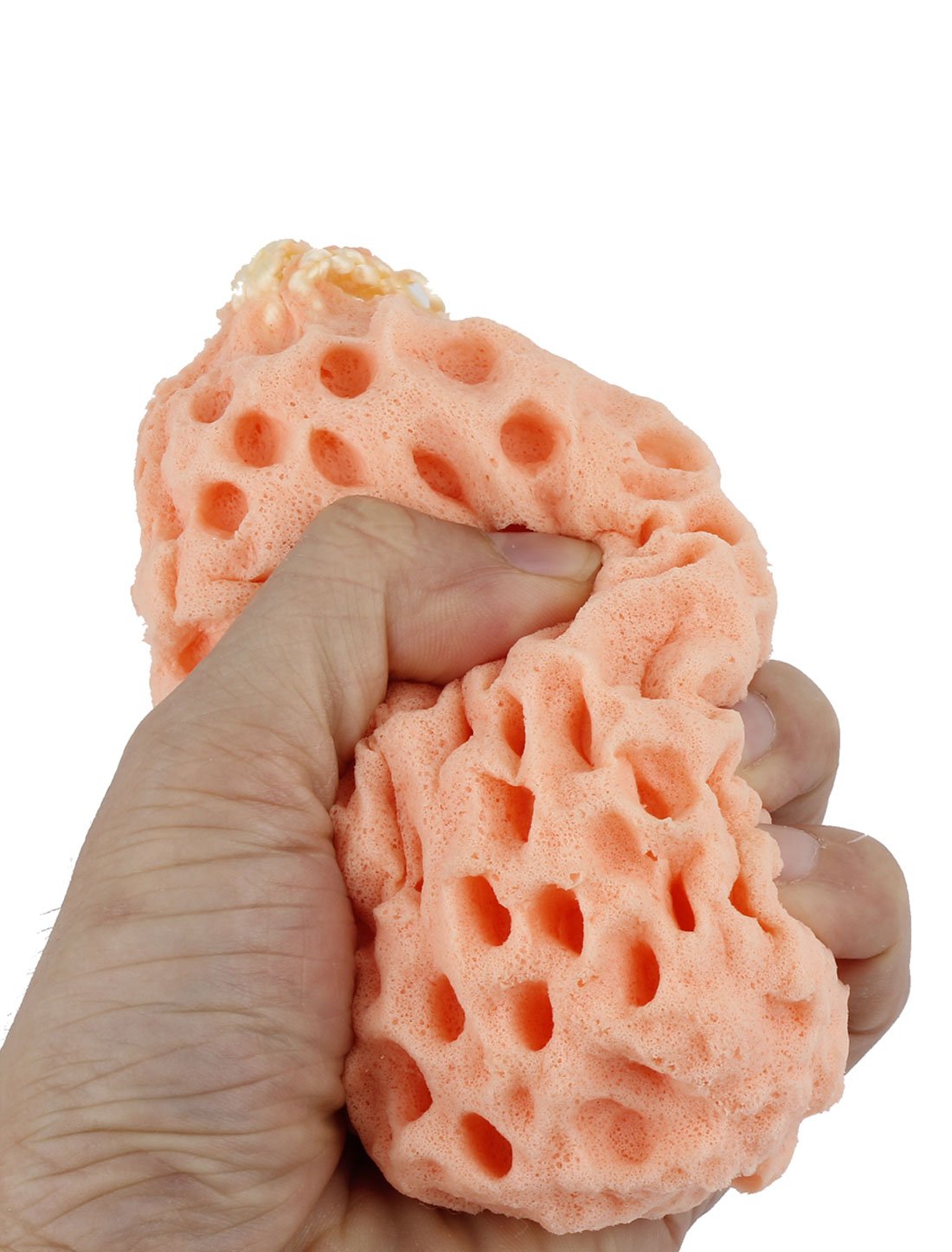 Ruilogod Honeycomb Style Lady Facial Cleaning Washing Tool Cleansing Bath Sponge Orange (id: e29 236 fe1 98d fd3 Beauty and Personal Care Ruilogod
