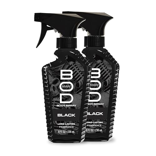 BOD man Fragrance Body Spray, Black, 8 fl oz (Pack of 2) Beauty & Personal Care BOD man