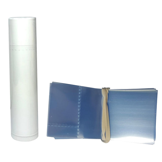 Supplement and Supply 30 x 64 mm Clear Perforated Shrink Band for Lip Balm Tubes, Cosmetic Sticks & Salve Tubes [Container Diameter: 1/2"] Pack of 500 Beauty and Personal Care Supplement and Supply