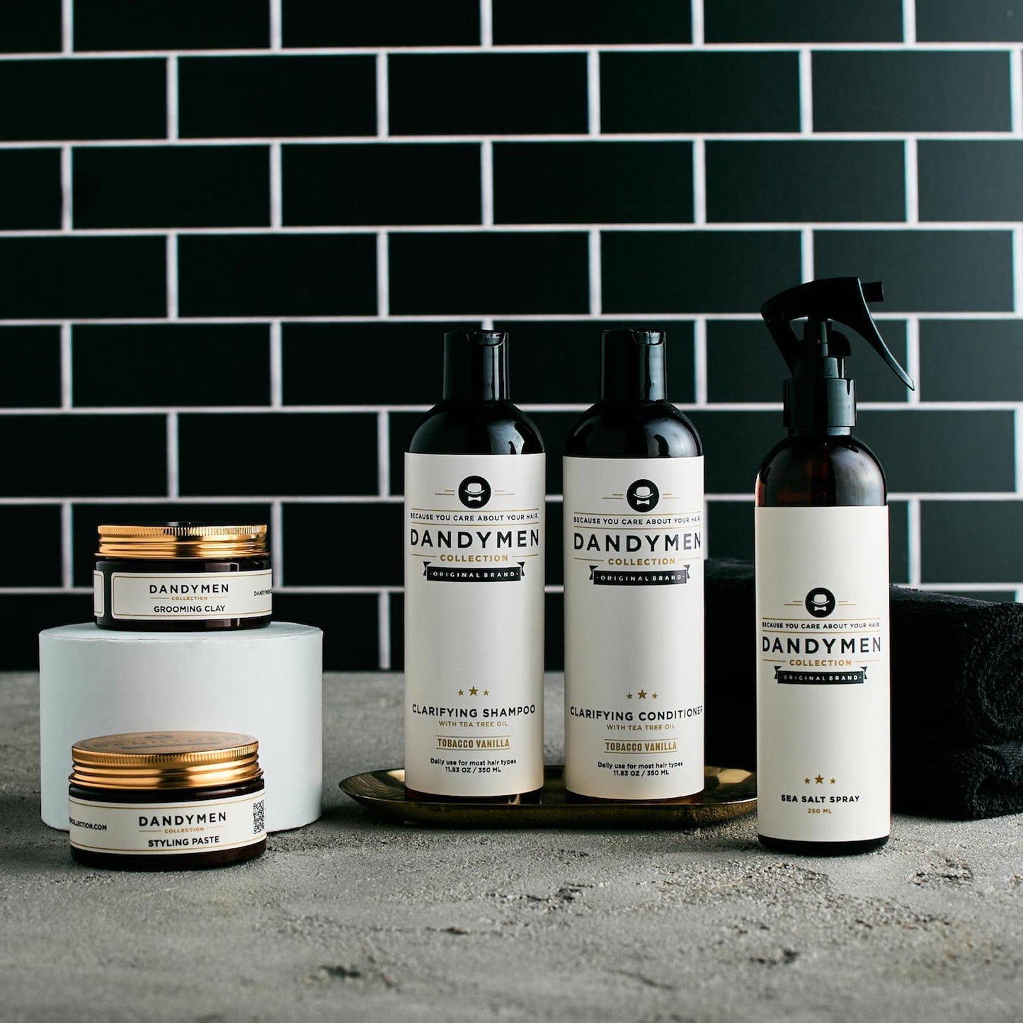 Dandymen Grooming Clay Strong Hold 3.4 oz Beauty & Personal Care DANDYMEN COLLECTION