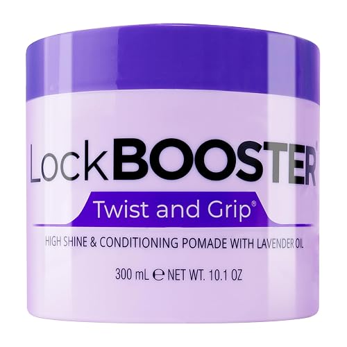 Style Factor Lock BOOSTER Twist & Grip Braid Gel (10.1 Oz.) with Lavender Oil- Strong Hold, Flake-Free, Frizz-Free Hair Braiding Gel for Defined Beauty & Personal Care Style Factor