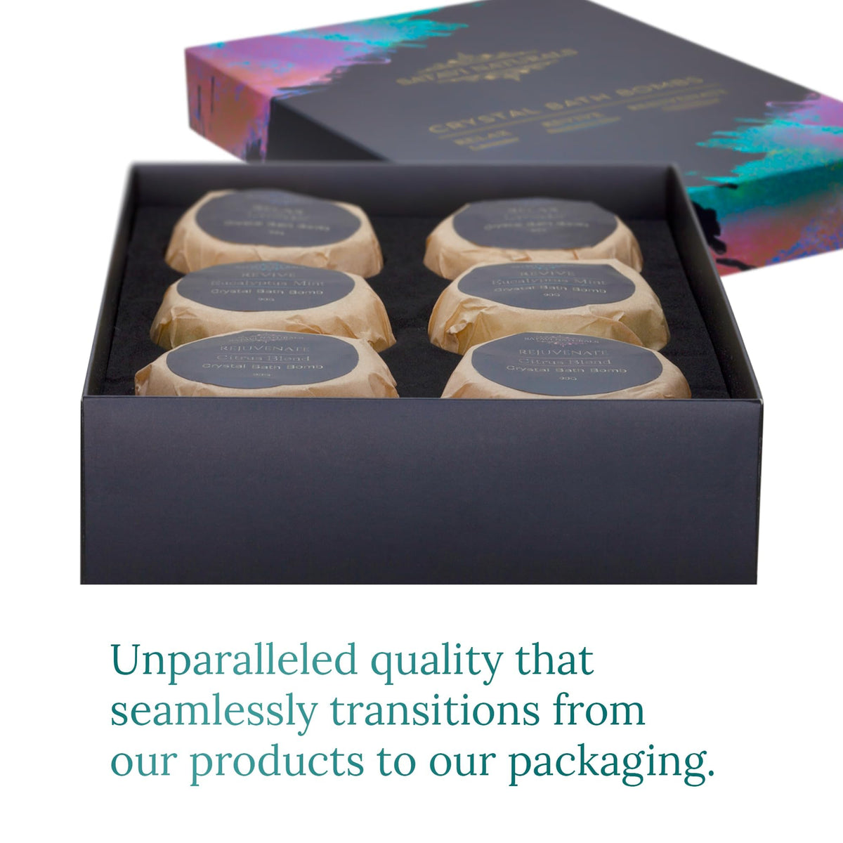 Satavi Naturals Crystal Bath Bombs (6 Pack) Luxurious Aromatherapy Bath Bombs Enriched with Nourishing Bath Salts for Silky Smooth Skin & Pleasantly… Beauty & Personal Care Satavi Naturals