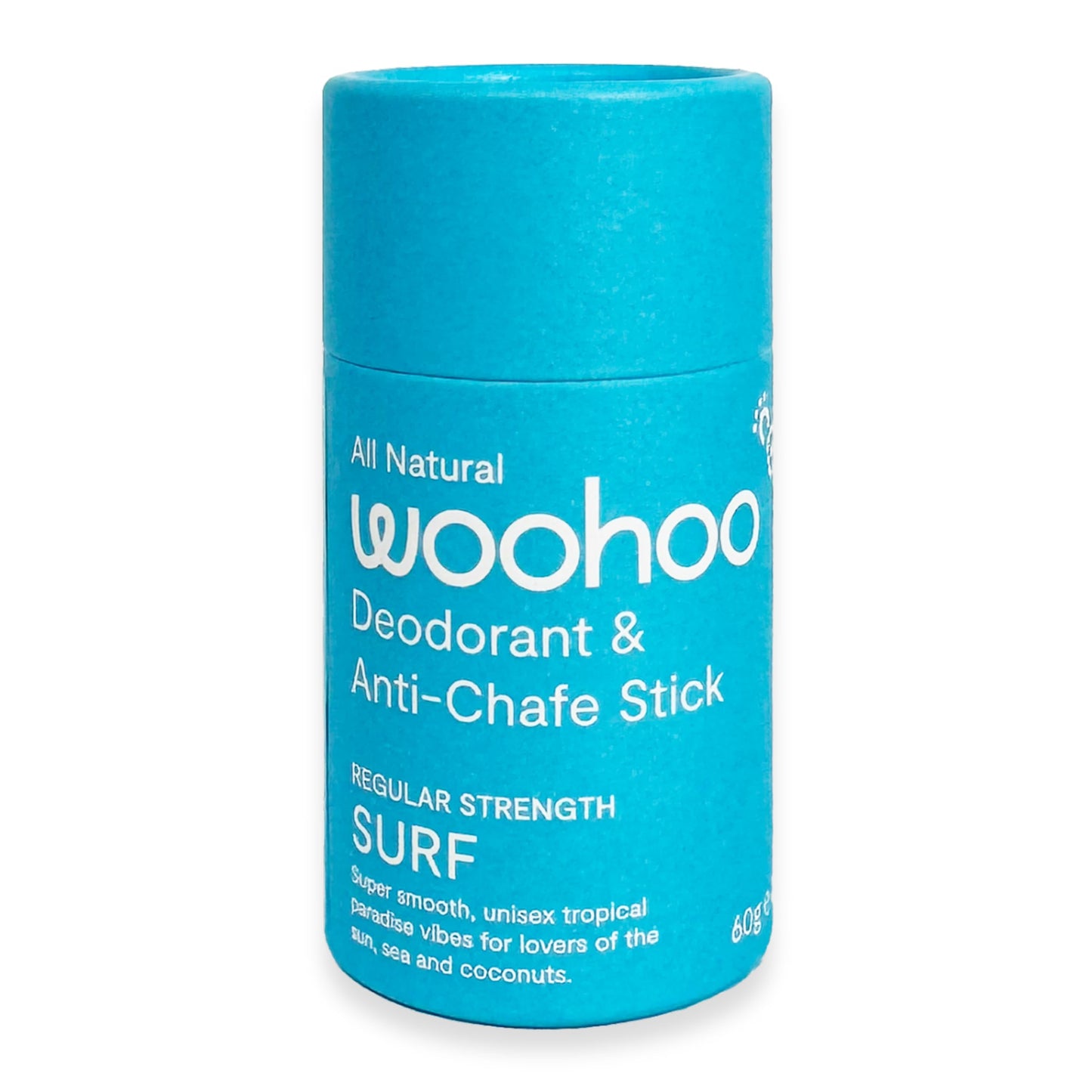 Woohoo! Body All-Natural Deodorant & Anti-Chafe Stick (Surf, 2.1 oz Eco Tube) Beauty and Personal Care Woohoo Body