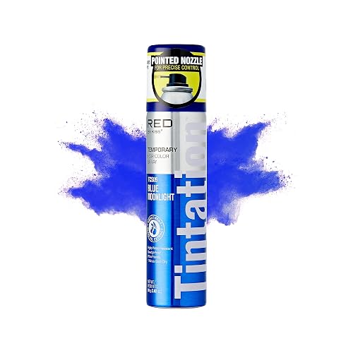 Red by Kiss Tintation Temporary Hair Color Spray 2.82oz, Quick-Dry & Smudge-Proof, Vivid Color Washable Hair Dye, Styling Spray Cosplay Halloween Beauty & Personal Care Red by Kiss