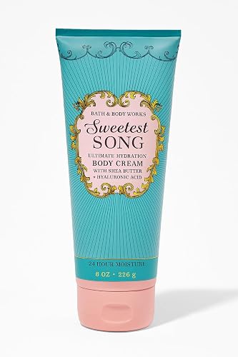 Bath & Body Works Sweetest Song Ultimate Hydration Body Cream, 8 oz / 226 g - Aloe, Shea Butter, Cocoa Butter, 24-Hour Moisture Beauty & Personal Care Bath & Body Works