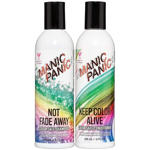 MANIC PANIC Shampoo & Conditioner Set for Color Treated Hair - Extend Color, Moisturize & Volumize - Repair Damaged Hair & Prevent Tangling - Sulfate Beauty & Personal Care MANIC PANIC