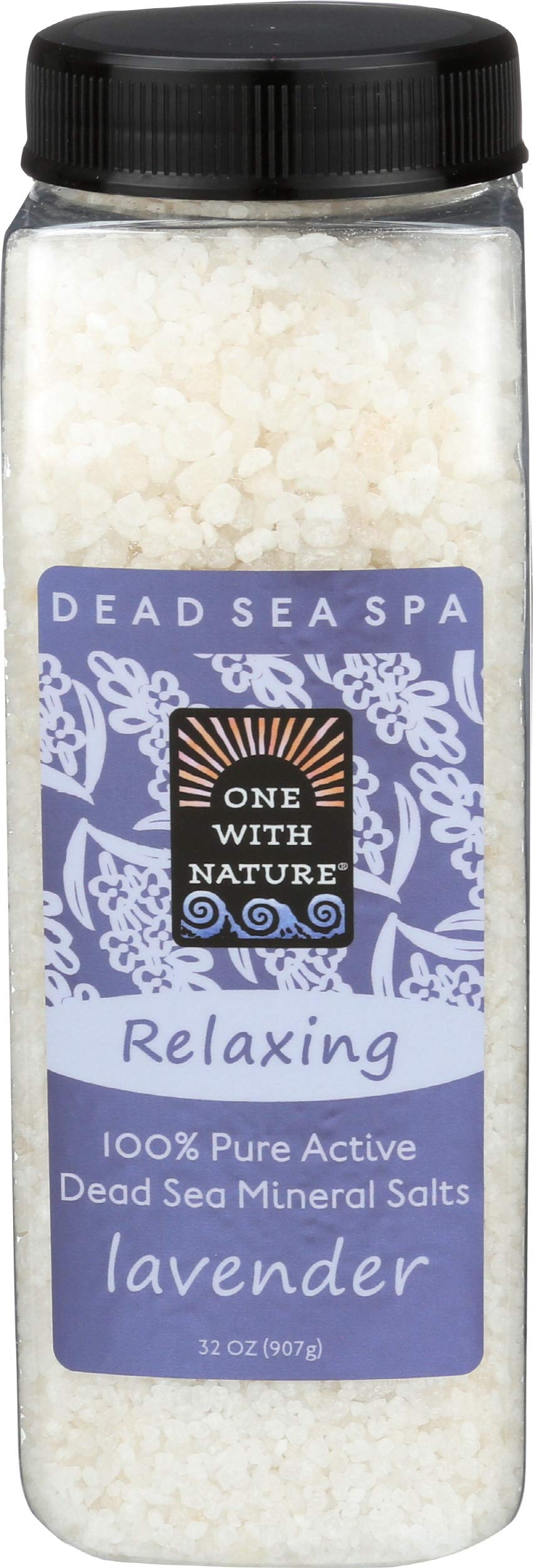 One with Nature Dead Sea Spa, Mineral Salts, Relaxing, Lavender, 32 oz (907 g) Beauty and Personal Care One With Nature