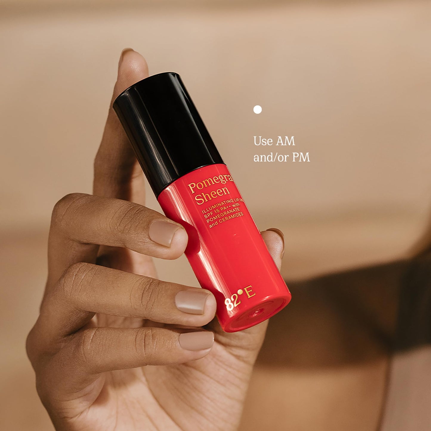 82E Pomegranate Sheen Illuminating Lip Oil SPF 15 PA Plus for Women - 0.2 oz Lip Oil Beauty and Personal Care 82E