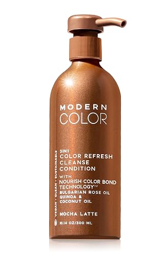 Modern Color 3-in-1 Hair Color Refresh, Cleanse & Condition - 100% Vegan, Cruelty-Free, Sustainably Packaged, Non-Toxic, Certified Clean Beauty (Mocha Beauty & Personal Care Modern Color