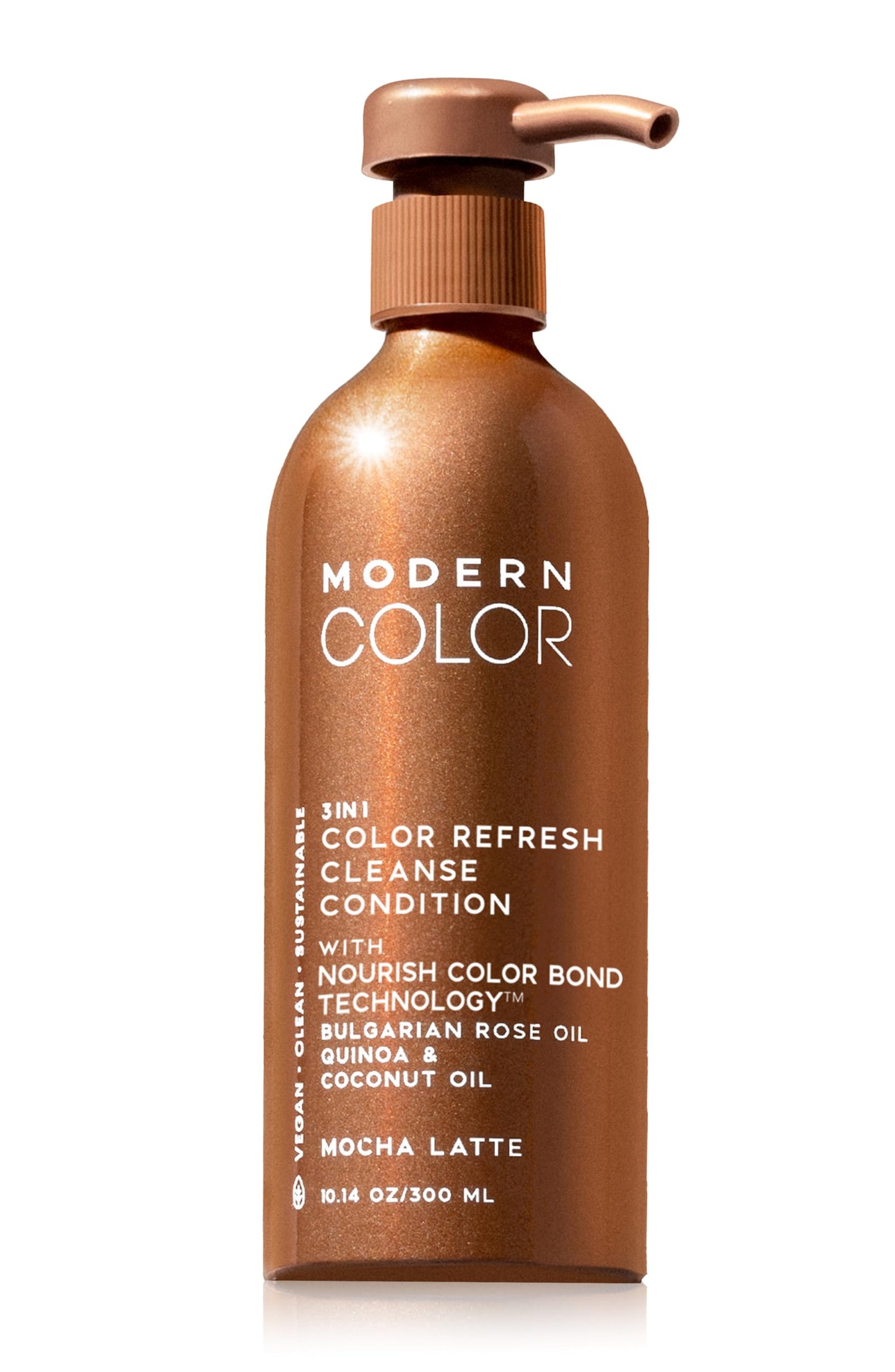 Modern Color 3-in-1 Hair Color Refresh, Cleanse & Condition - 100% Vegan, Cruelty-Free, Sustainably Packaged, Non-Toxic, Certified Clean Beauty (Mocha Beauty & Personal Care Modern Color