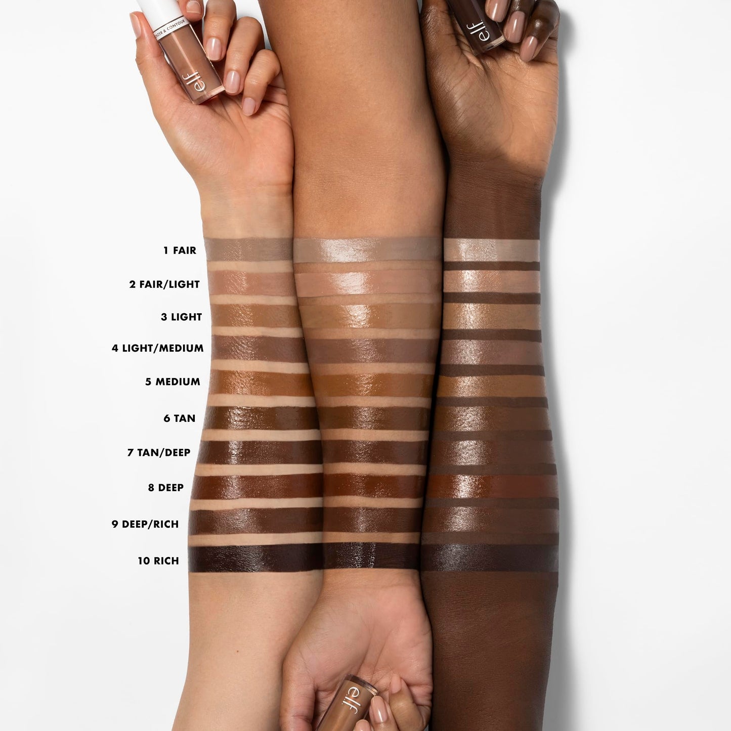 e.l.f. Camo Liquid Bronzer & Contour, Silky Pigmented Formula, Long-Lasting Glow for A Sun-Kissed, Sculpted Finish, Vegan & Cruelty-Free, 2 Fair/Light Beauty & Personal Care e.l.f.