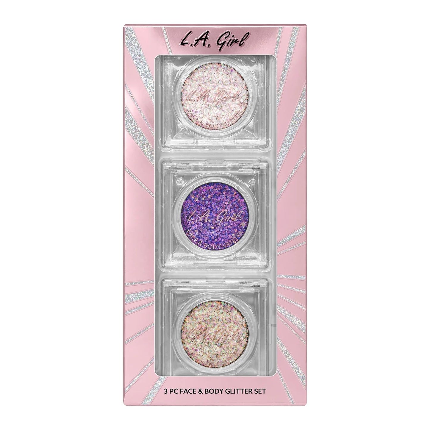 L.A. Girl 3pc Glitter Face & Body Gift Set G43388 Beauty & Personal Care L.A. Girl