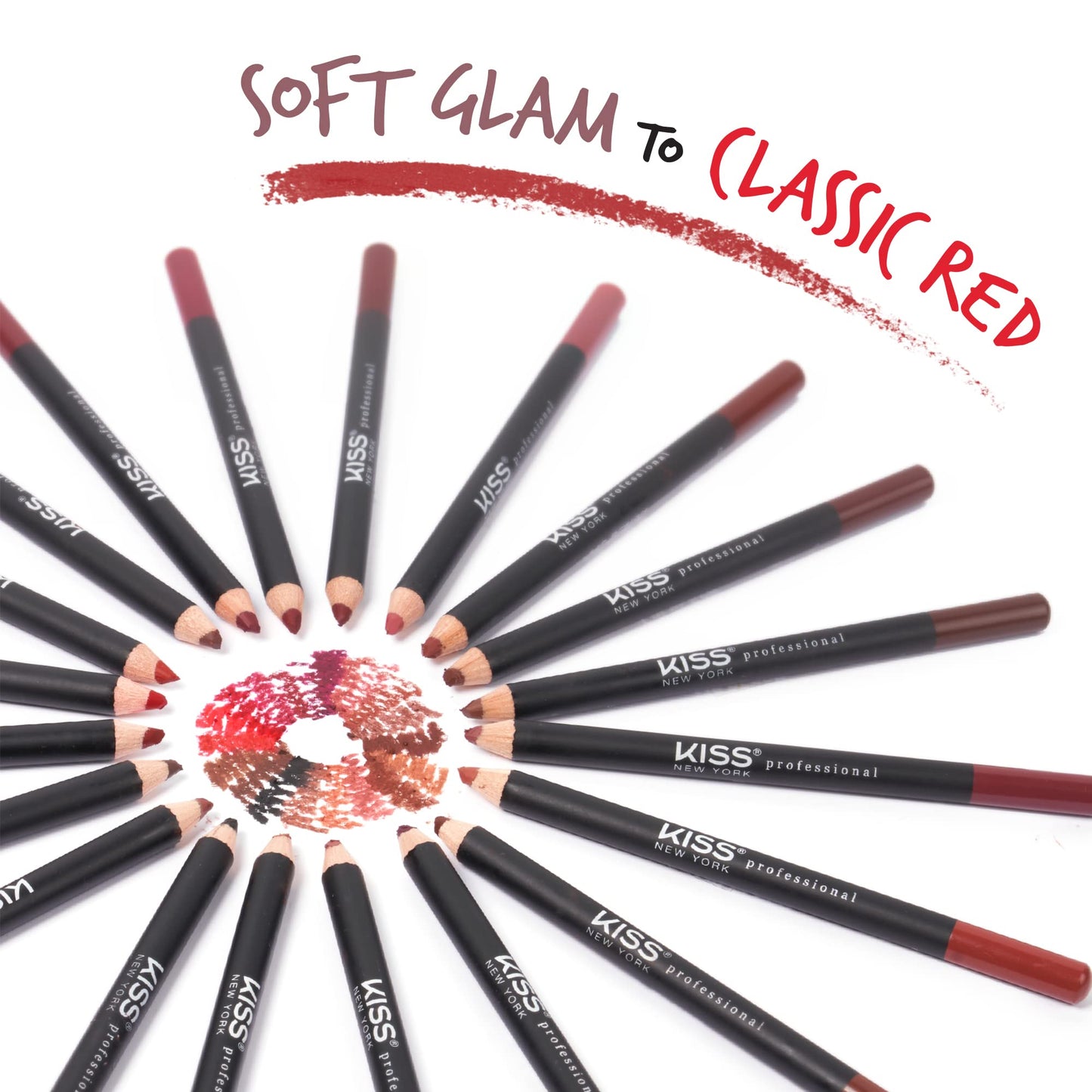 Kiss New York Professional Slim Long-Wear Lip Liner Pencil, Matte Finish Beauty & Personal Care Kiss
