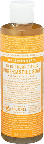 Dr. Bronner's Magic Soaps: Liquid Castile Soap, Organic Citrus 8 oz (2 pack) Beauty & Personal Care Dr. Bronner's