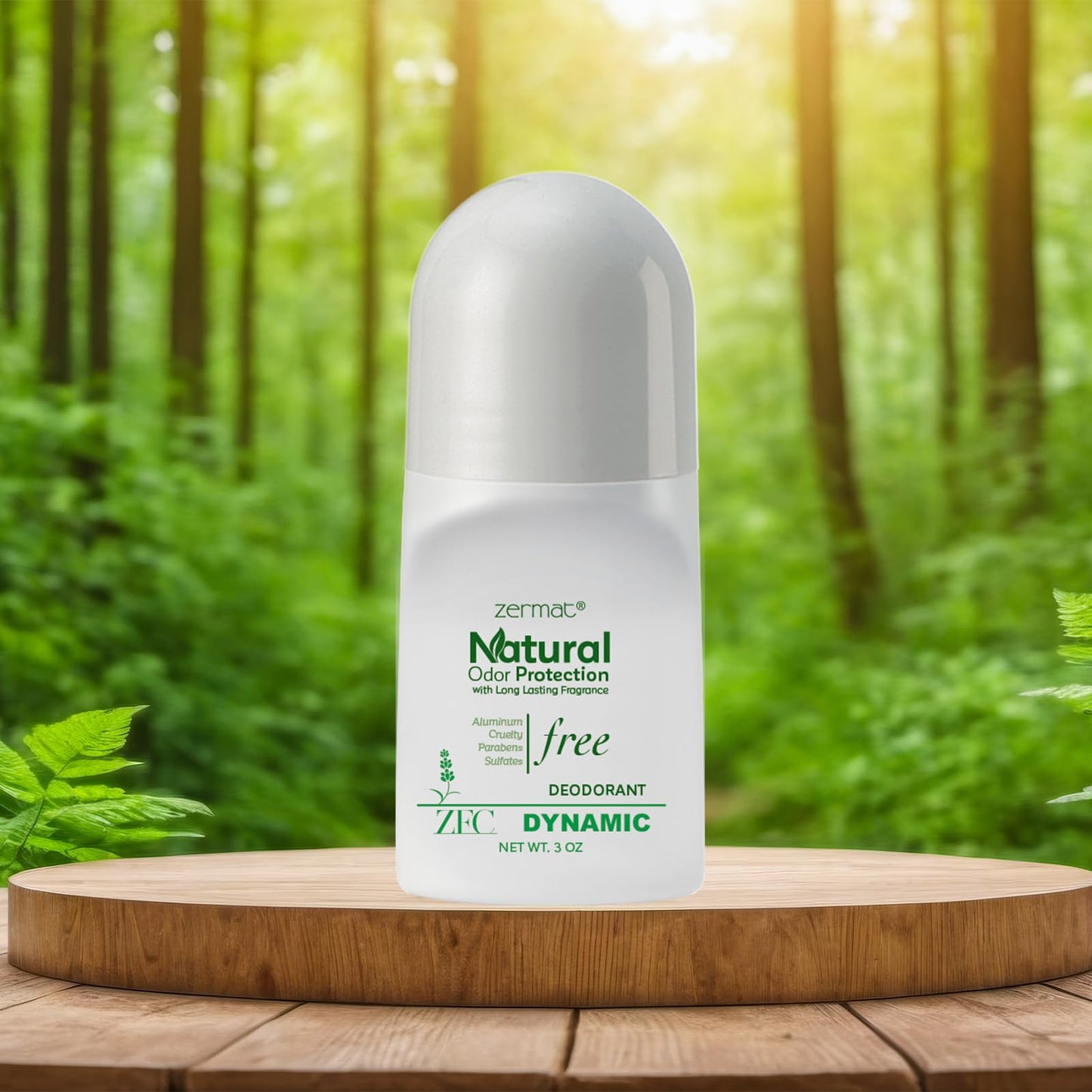 Zermat Vivaze Dynamic, Natural Roll-On Deodorant, 3 Oz. Beauty and Personal Care Zermat