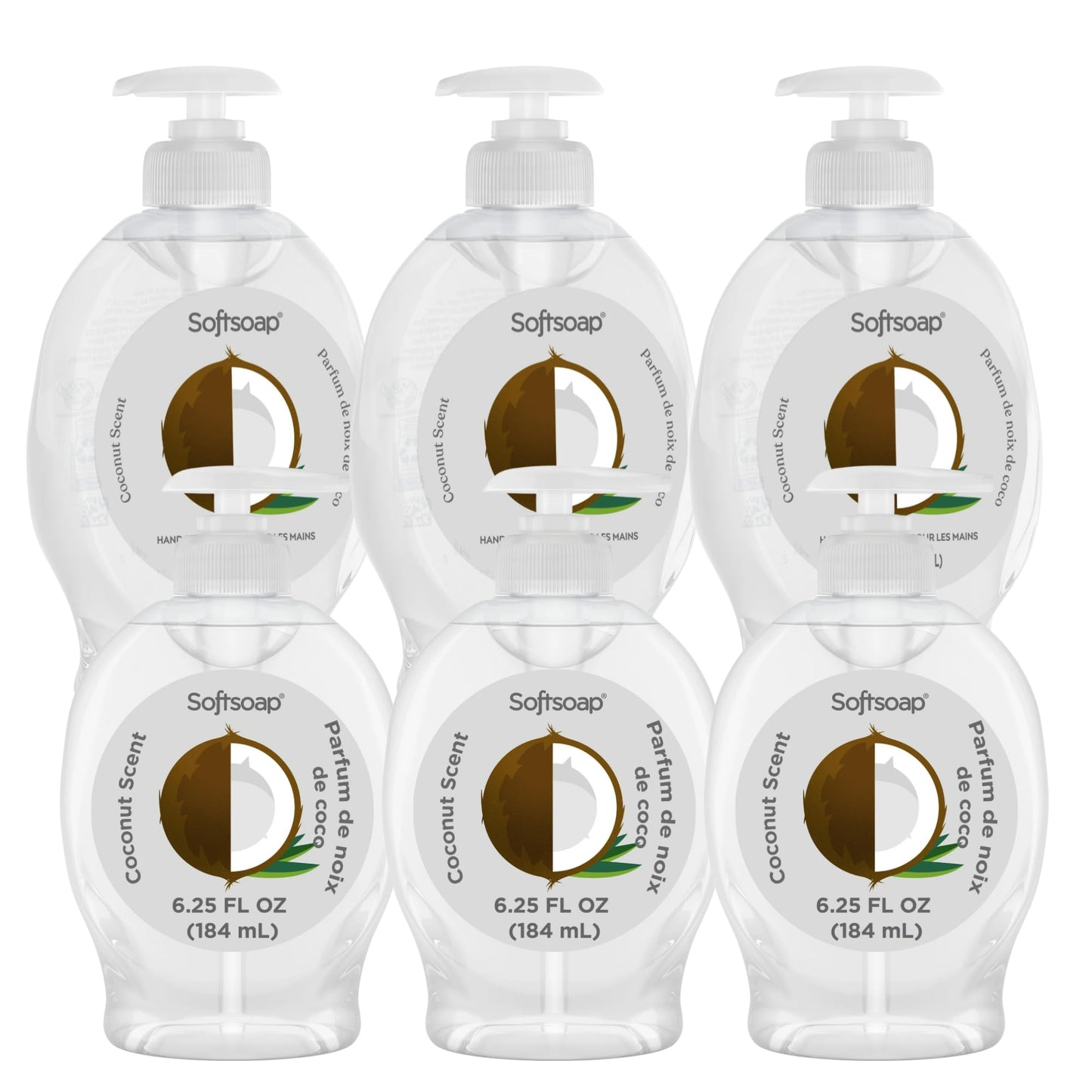 Softsoap Liquid Hand Soap with Pump, Limited Edition Summer Scents, 6.25 Fl Oz, 6 Pack (Coconut) Beauty & Personal Care Softsoap