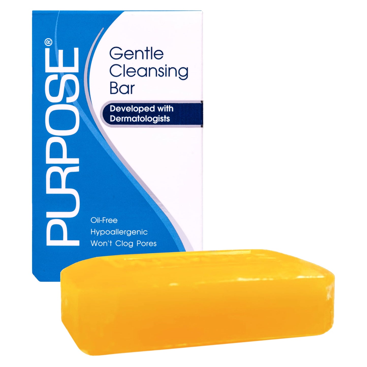 PURPOSE Gentle Cleansing Bar, Developed with Dermatologists, For All Skin Types, For Sensitive & Dry Skin, Oil-free, Hypoallergenic, Sulfate-Free, 6 Beauty & Personal Care Purpose