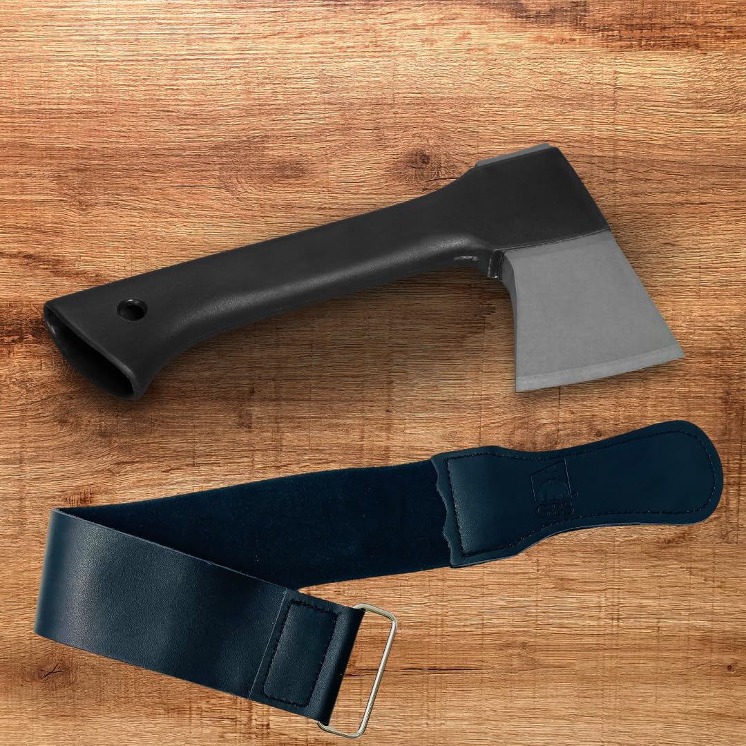 G.B.S Premium Leather Strop for Honing Sharpening Shaving Straight Razors, Kitchen Cutlery, Hunting Knife Edge Blade, Fish Knives (Black) Beauty and Personal Care G.B.S