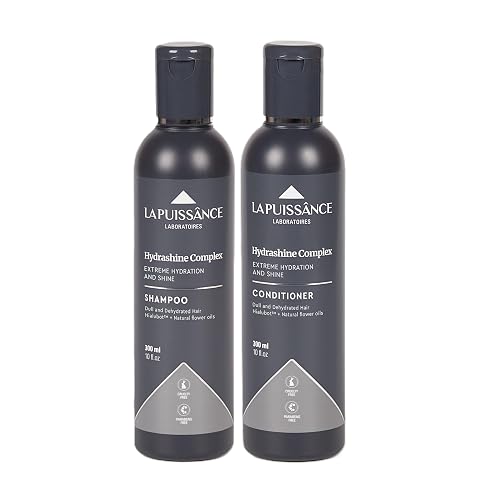 LA PUISSANCE Hydrashine Complex Shampoo and Conditioner Set, Hialubot™, for Dry and Dull Hair, 10 fl oz Each Beauty & Personal Care LA PUISSANCE