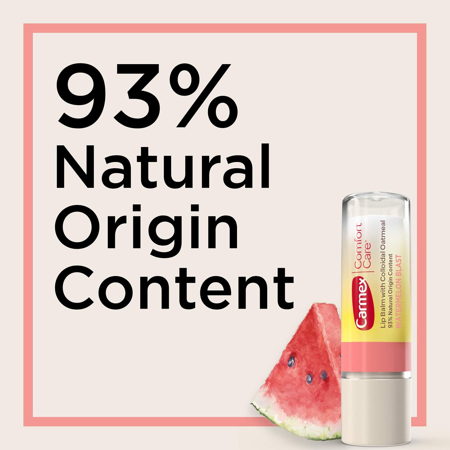 Carmex Comfort Care Lip Balm Stick with Colloidal Oatmeal in Watermelon Blast - 0.15 OZ, 2 Count Beauty & Personal Care Carmex