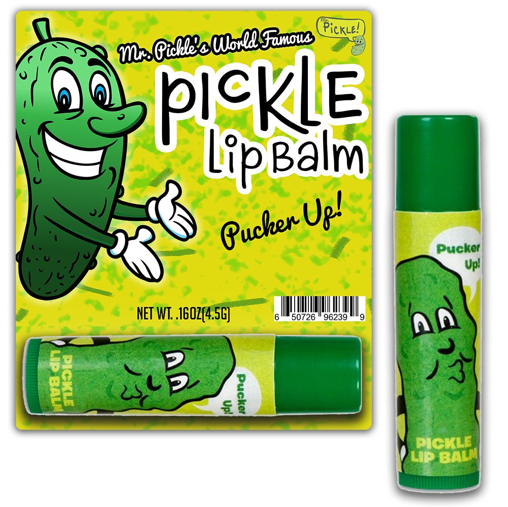 Dill Pickle Lip Balm - Pickle Gifts - Funny Gifts for Men - Flavored Lip Balm - Weird Stocking Stuffers - Funny Pickle Gifts - Dill Pickles - Unusual Beauty and Personal Care Gears Out