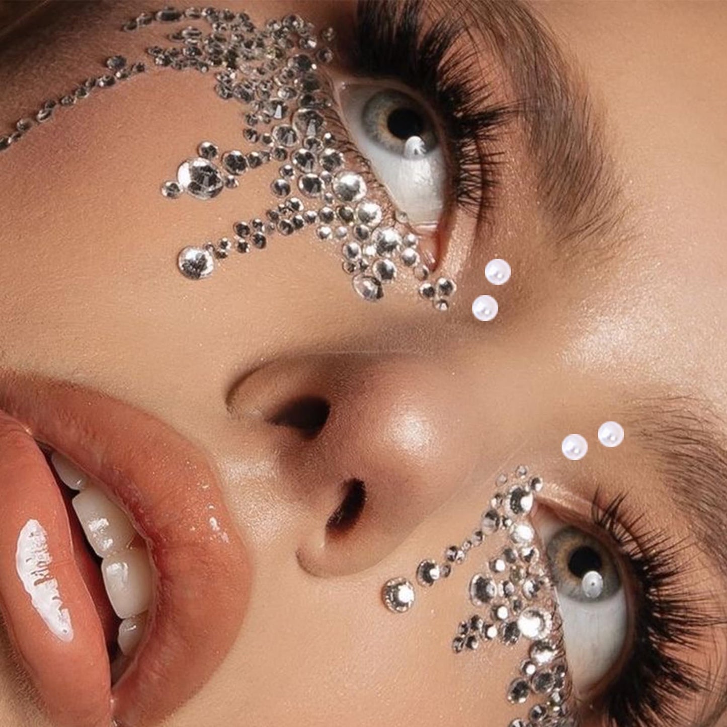 NOOEPC 660Pcs Face & Eye Gems, Self-Adhesive Rhinestones 3/4/5/6 mm DIY Face & Body Gems for Makeup & Crafts Beauty and Personal Care nooepc