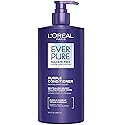 L’Oreal Paris Sulfate Free Brass Toning Purple Conditioner for Blonde, Bleached, Silver, or Brown Highlighted Hair, EverPure, 23 Fl Oz (Packaging May Beauty & Personal Care L'Oreal Paris