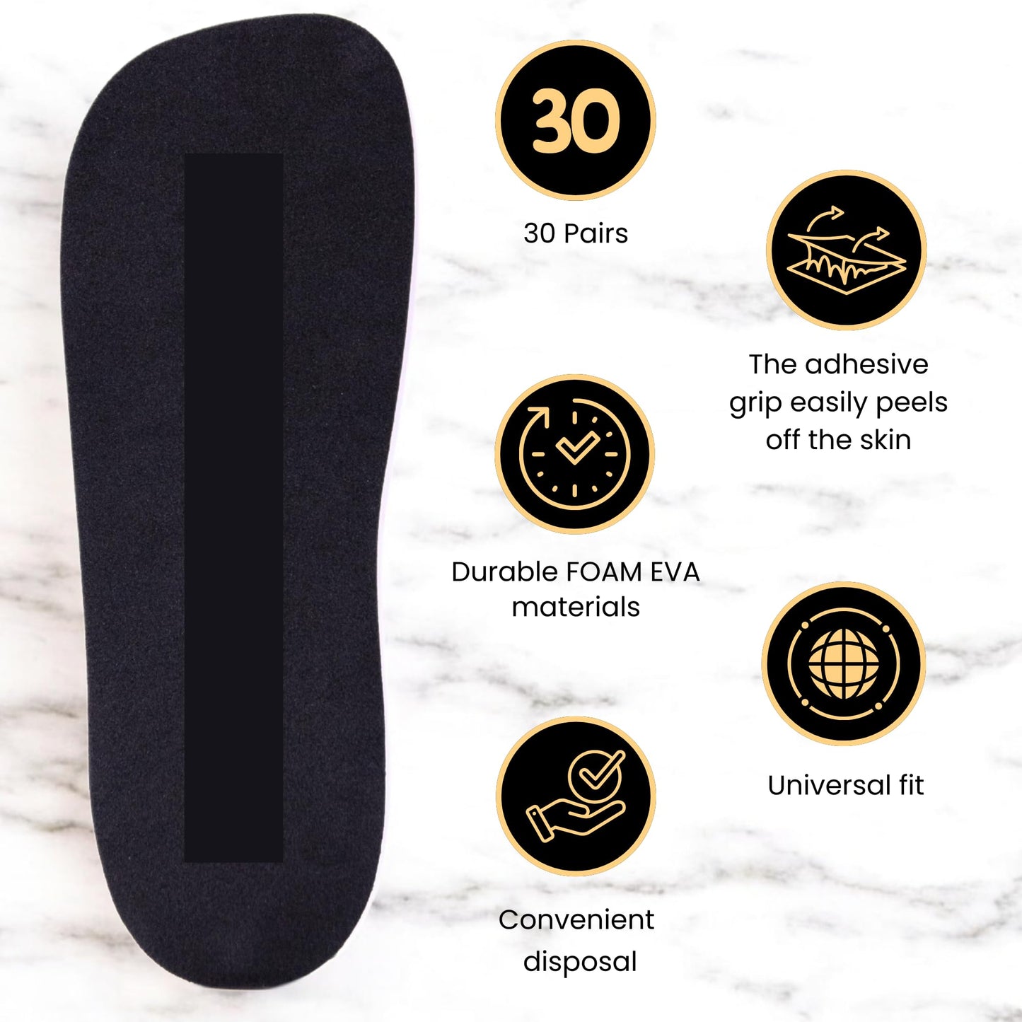 Kobbtan 60 Pairs Spray Tan Feet Pads - Disposable Foam Feet Protectors for Spray Tanning - Non-Slip, Hygienic & Comfortable Feet for Spray Tanning Beauty & Personal Care KOBBTAN
