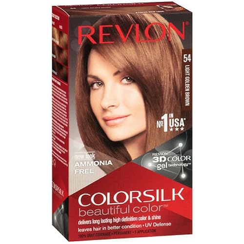 Revlon ColorSilk Hair Color 54 Light Golden Brown 1 Each (Pack of 12) Beauty & Personal Care REVLON