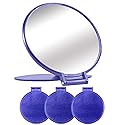 MOMIRA Compact Mirror Bulk Round Makeup Mirror for Purse, Set of 3, 2.6" L x 2.37" W (Blue) Beauty & Personal Care MOMIRA
