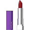 Maybelline Color Sensational Lipstick, Lip Makeup, Cream Finish, Hydrating Lipstick, Nude, Pink, Red, Plum Lip Color, Plum Rule, 0.15 oz; (Packaging Beauty & Personal Care MAYBELLINE