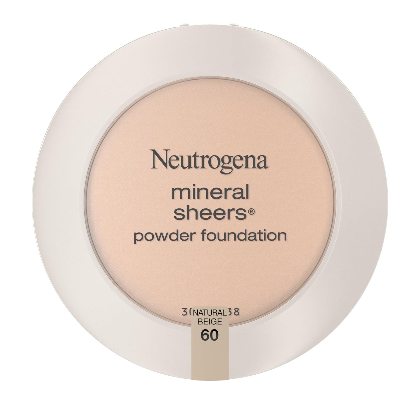 Neutrogena Mineral Sheers Compact Powder Foundation, Lightweight & Oil-Free Mineral Foundation, Fragrance-Free, Natural Beige 60,.34 oz Beauty & Personal Care Neutrogena