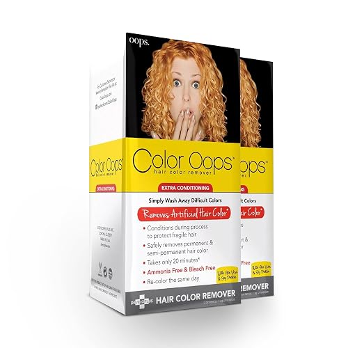Color Oops Extra Conditioning Hair Color Remover, 2 Pack, Hair Dye Remover Processes in 20 Minutes, Safely Removes Permanent & Semi-Permanent Dye Beauty & Personal Care Color Oops