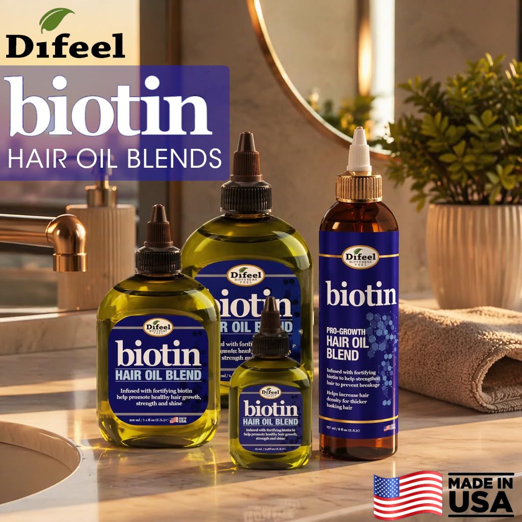 Difeel Biotin Hair Oil Blend - Travel Size 2.5 oz.