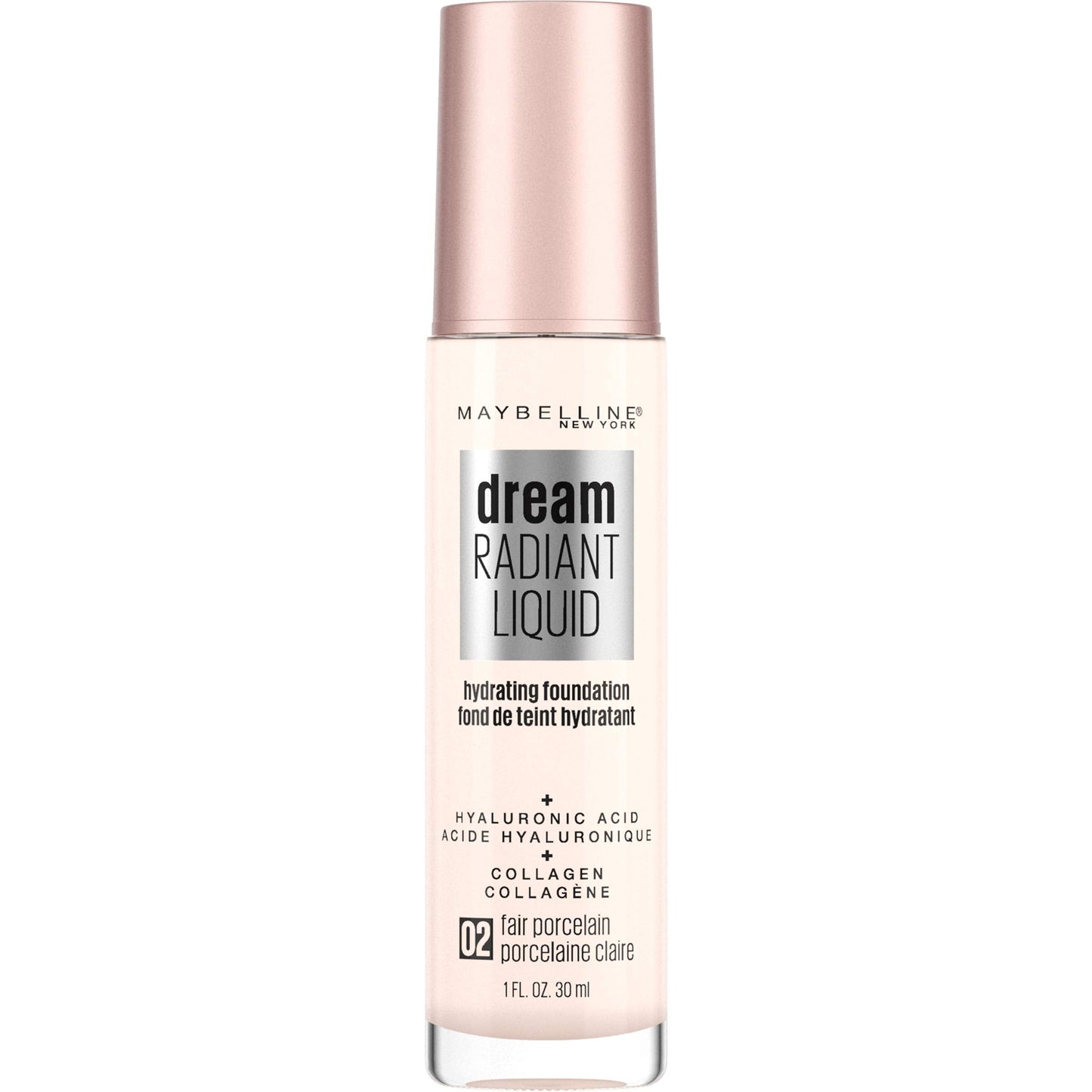 Maybelline Dream Radiant Liquid Medium Coverage Hydrating Makeup, Lightweight Liquid Foundation, Fair Porcelain, 1 Count Beauty & Personal Care MAYBELLINE