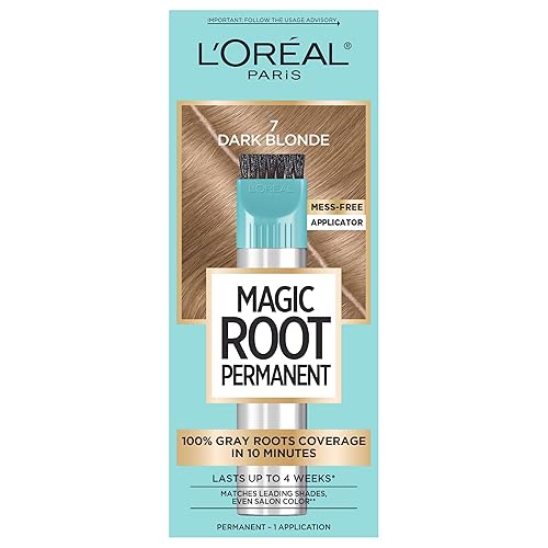 L’Oreal Paris Magic Root Rescue 10 Minute Root Hair Coloring Kit, Permanent Hair Color with Quick Precision Applicator, 100 percent Gray Coverage, 7 Beauty & Personal Care L'Oreal Paris