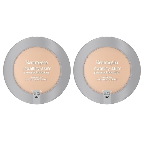 Neutrogena Healthy Skin Pressed Makeup Powder Compact with Antioxidants & Pro Vitamin B5, Evens Tone, Minimizes Shine & Conditions, Light to Medium Beauty & Personal Care Neutrogena