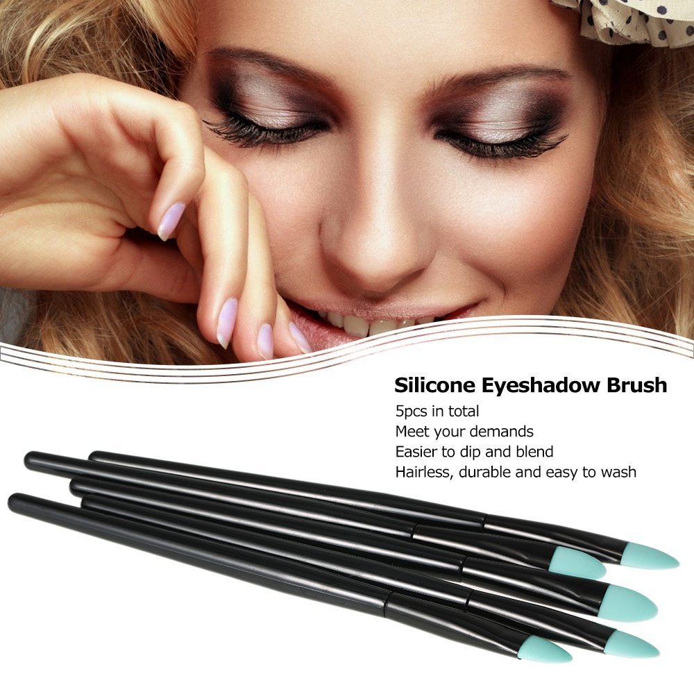 5pcs Silicone Makeup Brush Set Anself Professional Eyeshadow Brush Kit Mask Moisturizers Applicator Makeup Tools Beauty & Personal Care Decdeal