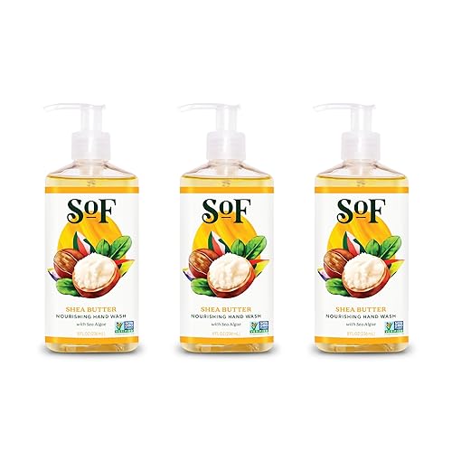 South Of France SoF Nourishing Hand Wash - With Moisturizing Sea Algae, Coconut & Olive Oil- Vegan & Non GMO- Free From Phthalates, Sulfates Beauty & Personal Care South Of France