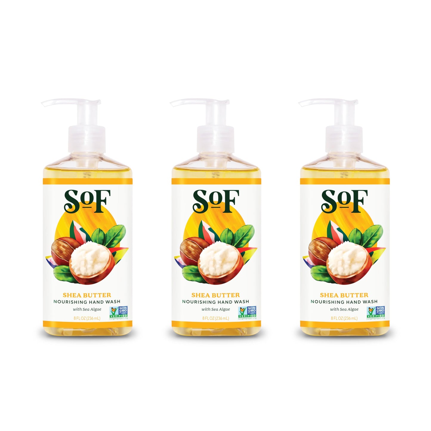 South Of France SoF Nourishing Hand Wash - With Moisturizing Sea Algae, Coconut & Olive Oil- Vegan & Non GMO- Free From Phthalates, Sulfates Beauty & Personal Care South Of France