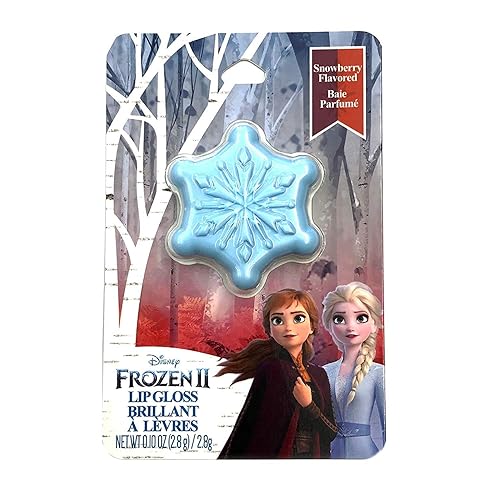 Taste Beauty (1) Disney Frozen II Lip Gloss - Snowberry Flavored - Light Blue Snowflake Shaped Flip Open Container - Net Wt. 0.1 Beauty & Personal Care Taste Beauty