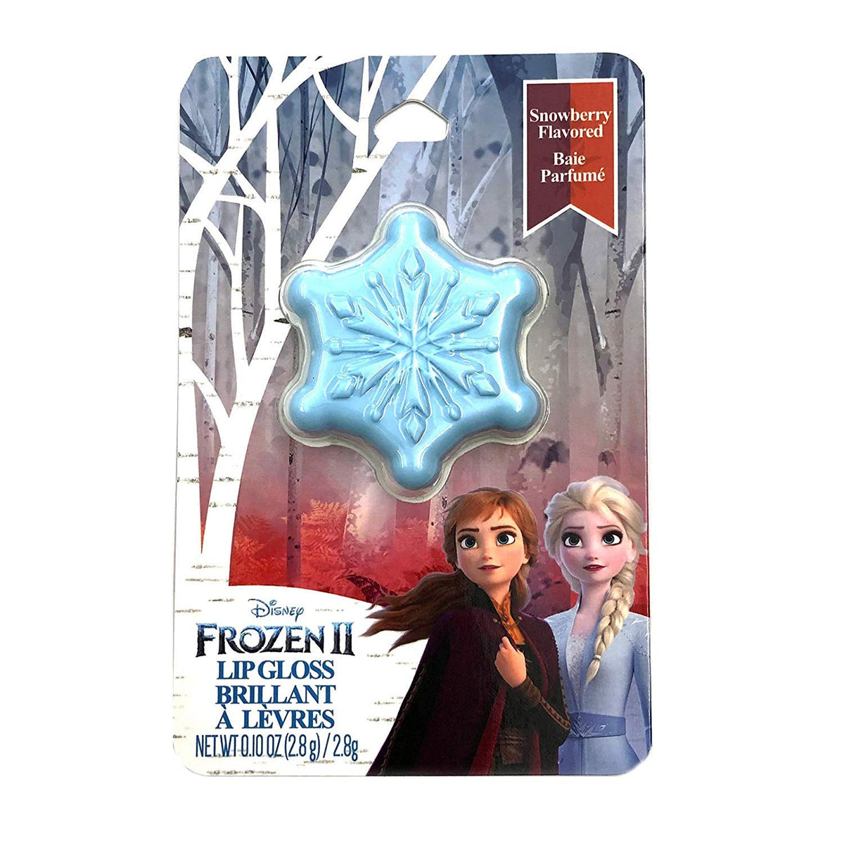Taste Beauty (1) Disney Frozen II Lip Gloss - Snowberry Flavored - Light Blue Snowflake Shaped Flip Open Container - Net Wt. 0.1 Beauty & Personal Care Taste Beauty