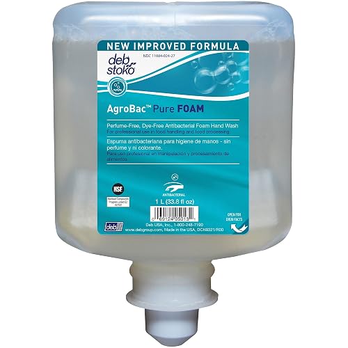 SC Johnson Professional Agrobac Pure Foam 1 Liter, 33.8 Fl Oz (Pack of 3) Beauty & Personal Care SC Johnson Professional